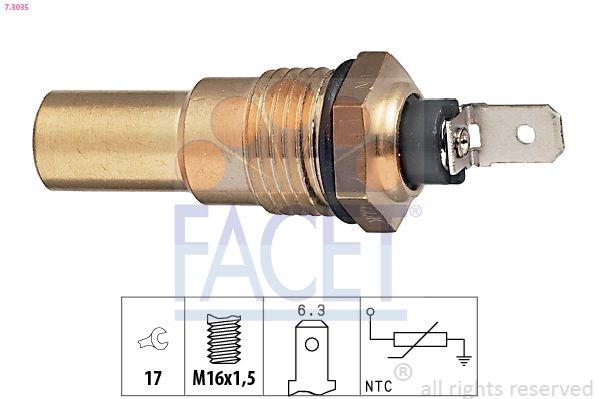 FACET Sensor, coolant temperature Article number: 7.3035 cheaply