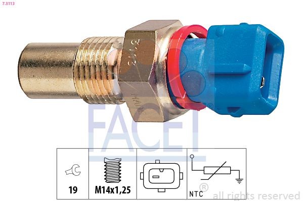FACET Oil temperature sensor Article number: 7.3113 cheaply