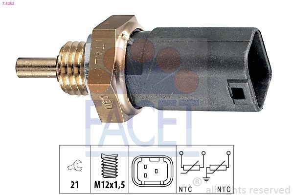 FACET Sensor, coolant temperature Article number: 7.3252 cheaply