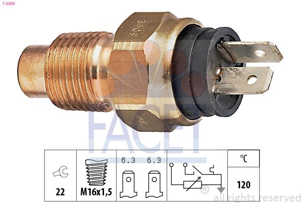 FACET Sensor, coolant temperature Article number: 7.3509 cheaply