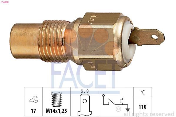 FACET Temperature Switch, coolant warning lamp Article number: 7.4030 cheaply