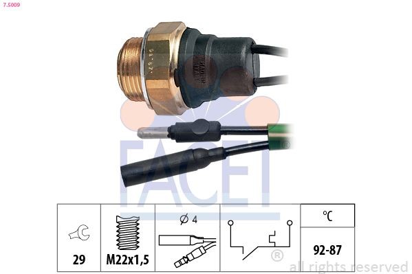 FACET Temperature Switch, coolant warning lamp Article number: 7.4069 cheaply