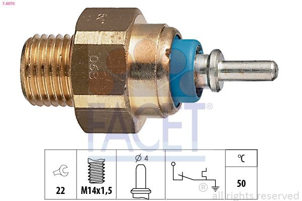 FACET Temperature Switch, coolant warning lamp Article number: 7.4070 cheaply