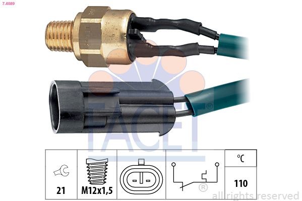 FACET Temperature Switch, coolant warning lamp Article number: 7.4089 cheaply