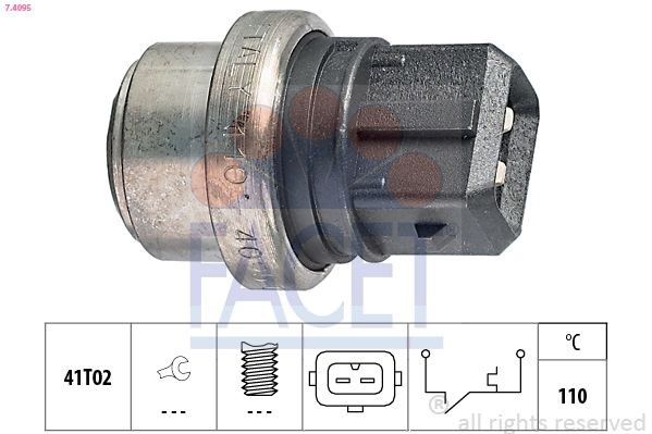 FACET Temperature Switch, coolant warning lamp Article number: 7.4095 cheaply