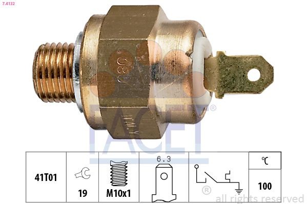 FACET Temperature Switch, coolant warning lamp Article number: 7.4132 cheaply