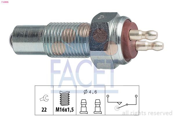 FACET Reverse light switch Article number: 7.6006 cheaply