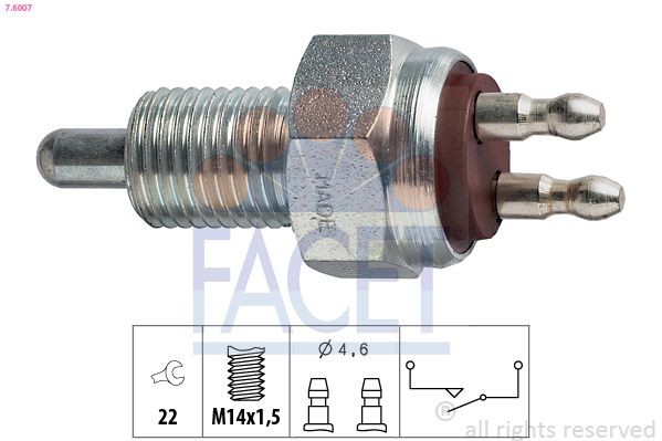 FACET Reverse light switch Article number: 7.6007 cheaply