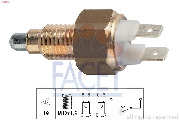 FACET Reverse light switch Article number: 7.6009 cheaply
