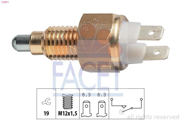 FACET Reverse light switch Article number: 7.6011 cheaply