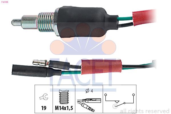 FACET Reverse light switch Article number: 7.6135 cheaply