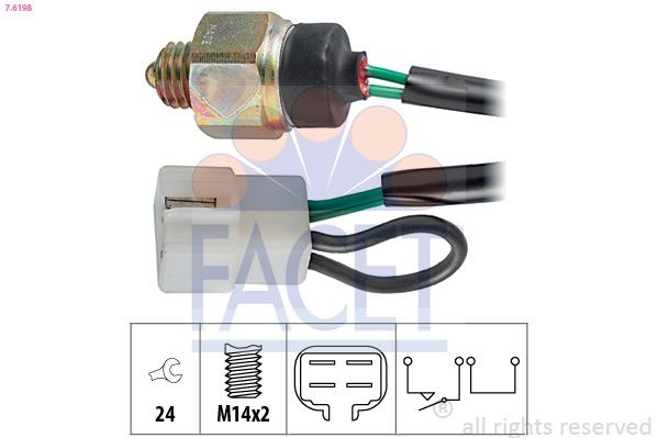 FACET Reverse light switch Article number: 7.6198 cheaply