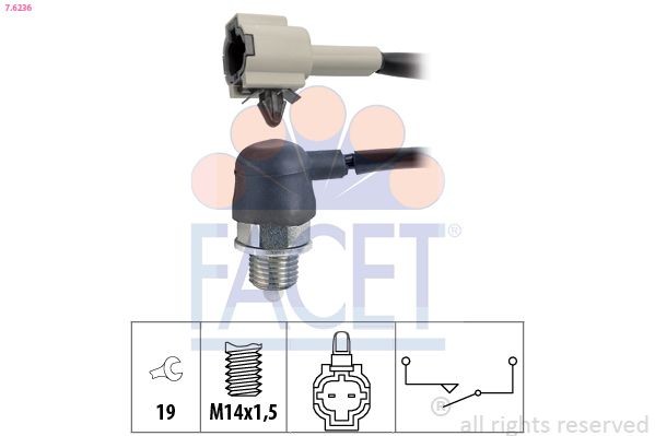 FACET Reverse light switch Article number: 7.6236 cheaply