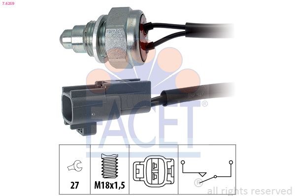 FACET Reverse light switch Article number: 7.6259 cheaply