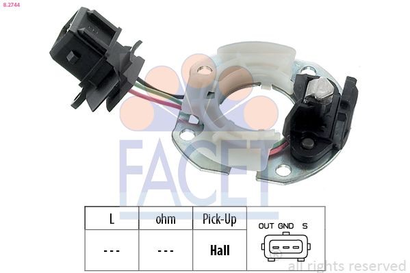FACET Sensor, ignition pulse Article number: 8.2744 cheaply