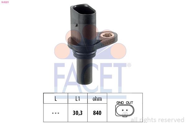 FACET RPM Sensor, automatic transmission Article number: 9.0221 cheaply