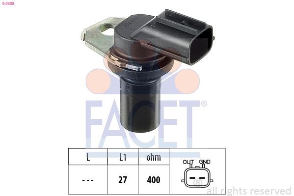 FACET RPM Sensor, automatic transmission Article number: 9.0308 cheaply