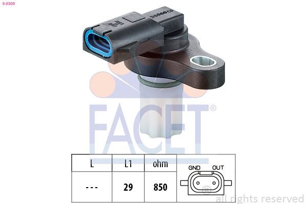 FACET RPM Sensor, automatic transmission Article number: 9.0309 cheaply