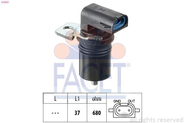 FACET RPM Sensor, engine management Article number: 9.0321 cheaply
