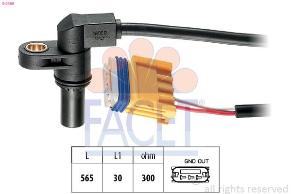 FACET RPM Sensor, automatic transmission Article number: 9.0469 cheaply