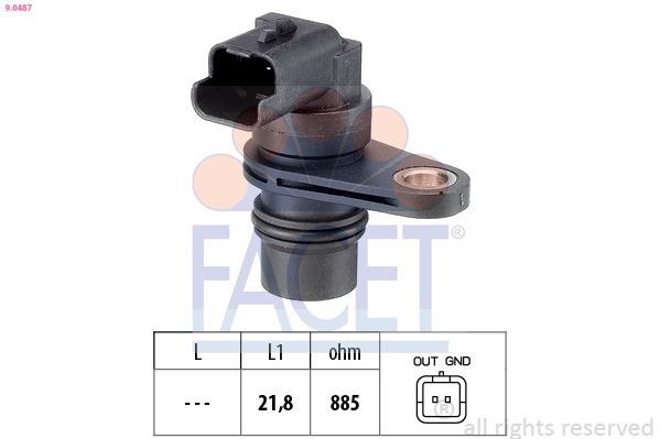 FACET RPM Sensor, engine management Article number: 9.0487 cheaply