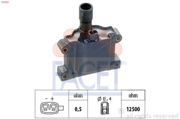 FACET Ignition coil Article number: 9.6222 cheaply
