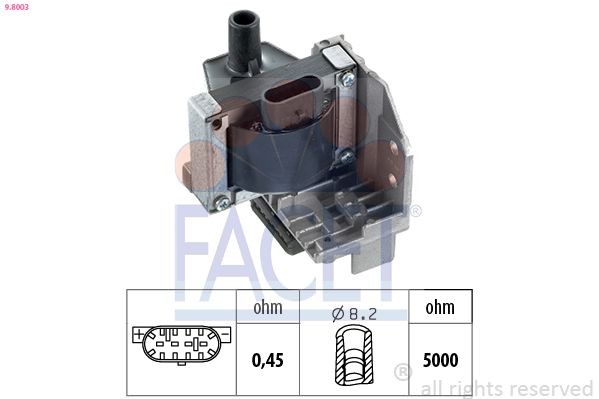 FACET Ignition Coil Unit Article number: 9.8003 cheaply