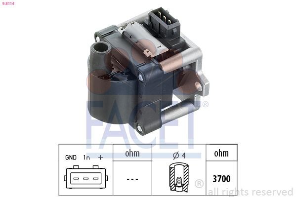 FACET Ignition Coil Unit Article number: 9.8114 cheaply