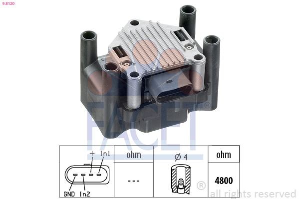 FACET Ignition Coil Unit Article number: 9.8120 cheaply
