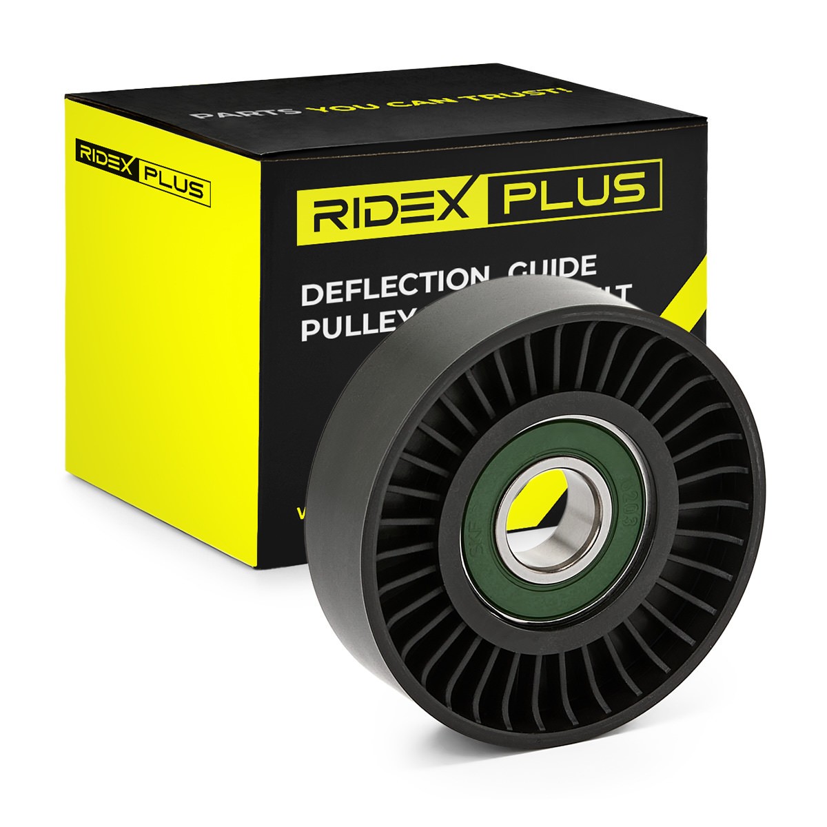 RIDEX PLUS Deflection / Guide Pulley, v-ribbed belt Article number: 312D0062P cheaply
