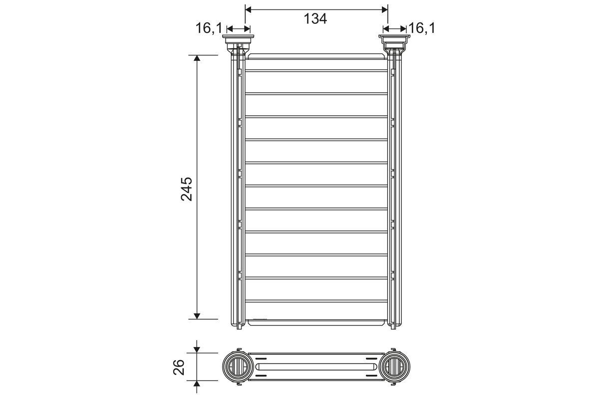VALEO Heater matrix Article number: 811646 cheaply