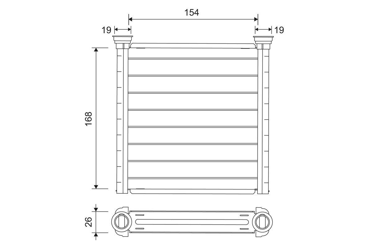 VALEO Heater matrix Article number: 811649 cheaply