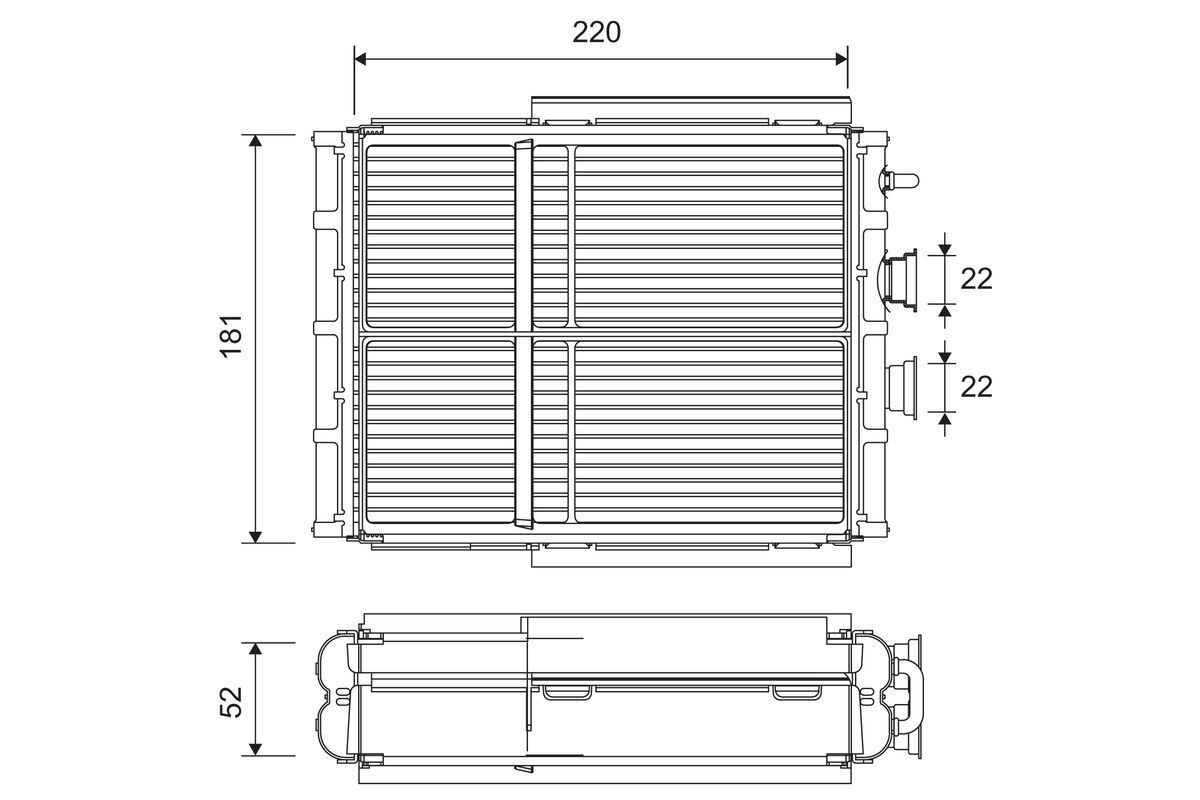 VALEO Heater matrix Article number: 811656 cheaply
