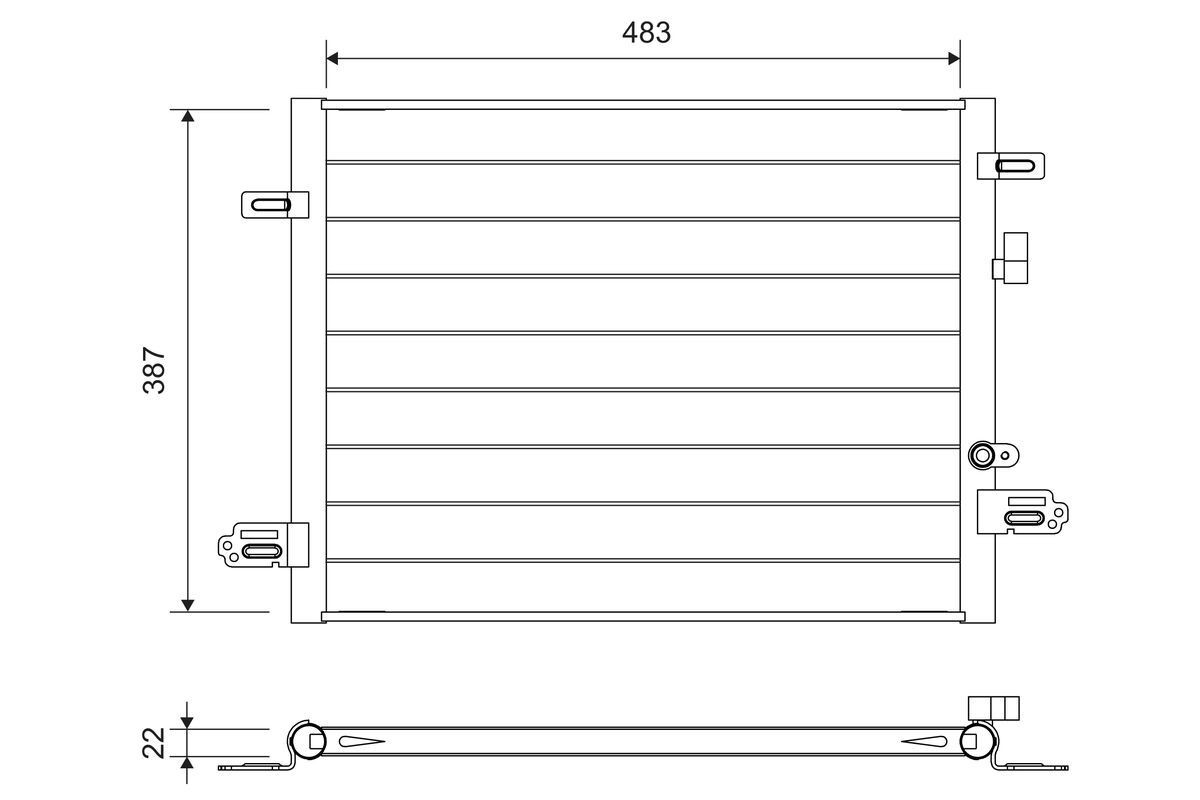 VALEO Air conditioning condenser Article number: 822754 cheaply