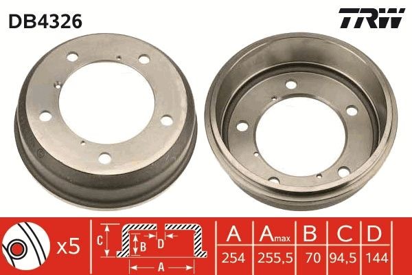 TRW Bremsetromle Varenummer: DB4326 billige