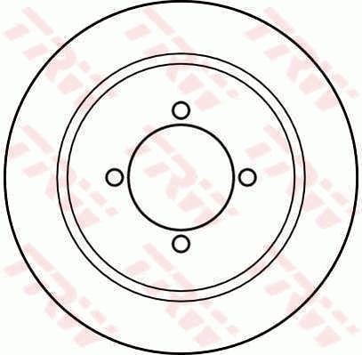 TRW Brake disc Article number: DF1990 cheaply