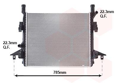 VAN WEZEL Radiaator, mootorijahutus Artikli number: 58012736 soodsalt