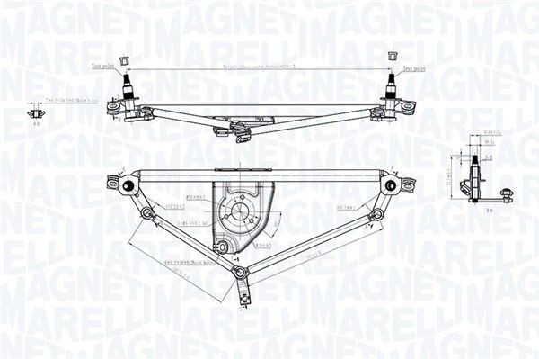 MAGNETI MARELLI Wiper Linkage Article number: 085570705010 cheaply