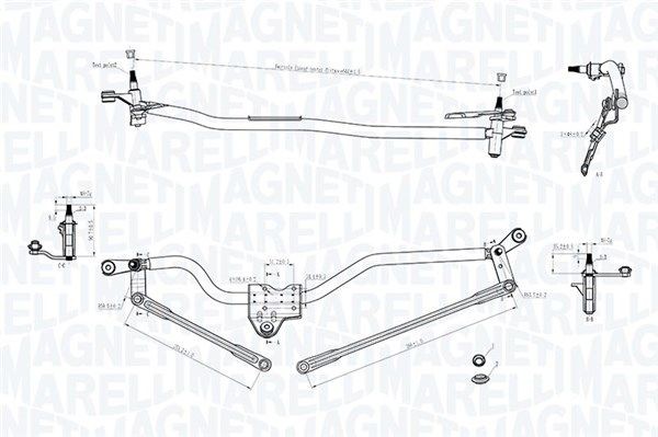 MAGNETI MARELLI Wiper Linkage Article number: 085570750010 cheaply