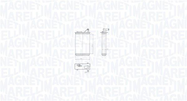 MAGNETI MARELLI Heater matrix Article number: 350218518000 cheaply
