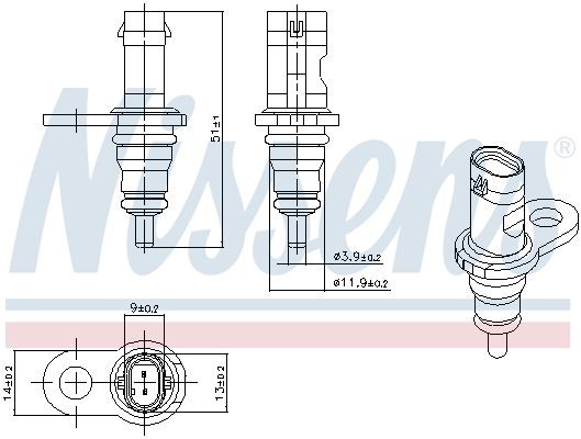 NISSENS Sensor, coolant temperature Article number: 207067 cheaply