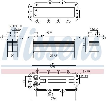 NISSENS Intercooler Article number: 961295 cheaply