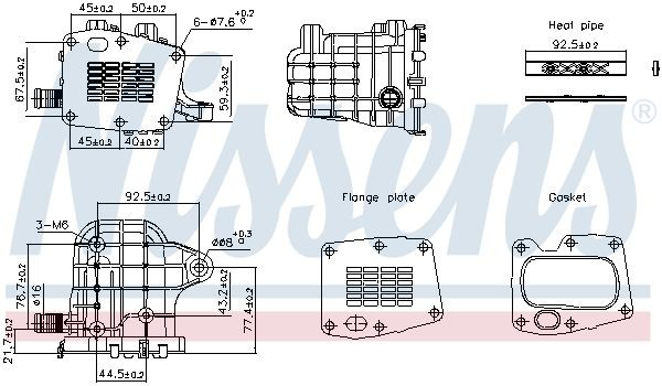 NISSENS 989493 EGR-jahuti C-MAX 2.0 TDCi 170 HP Diisel 2019