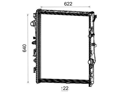MAHLE ORIGINAL Engine radiator Article number: CR 2732 000P cheaply