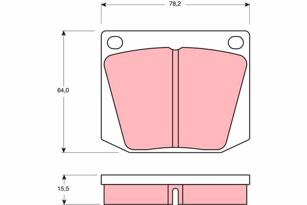 TRW Brake pad set Article number: GDB541 cheaply