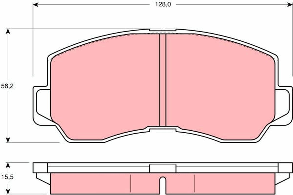 TRW Brake pad set Article number: GDB785 cheaply