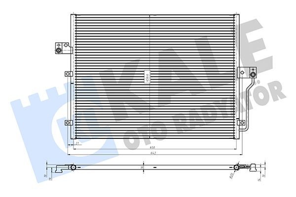 KALE OTO RADYATOR Air conditioning condenser Article number: 361360 cheaply