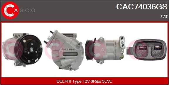 CASCO Air conditioning compressor Article number: CAC74115RS cheaply