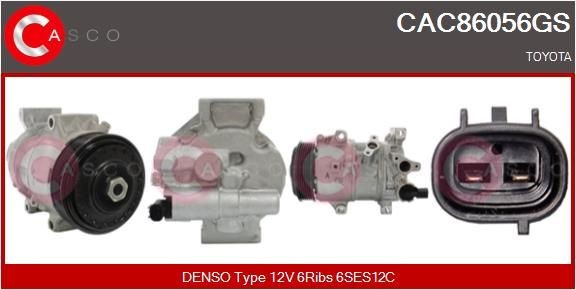 CASCO CCV01900AS Reguleerimisklapp, kompressor BORA 2.3 V5 4motion 170 HP Bensiin 2005