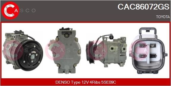 CASCO CCV40007AS Control Valve, compressor T-ROC 2.0 TDI 4motion 190 PS Diesel